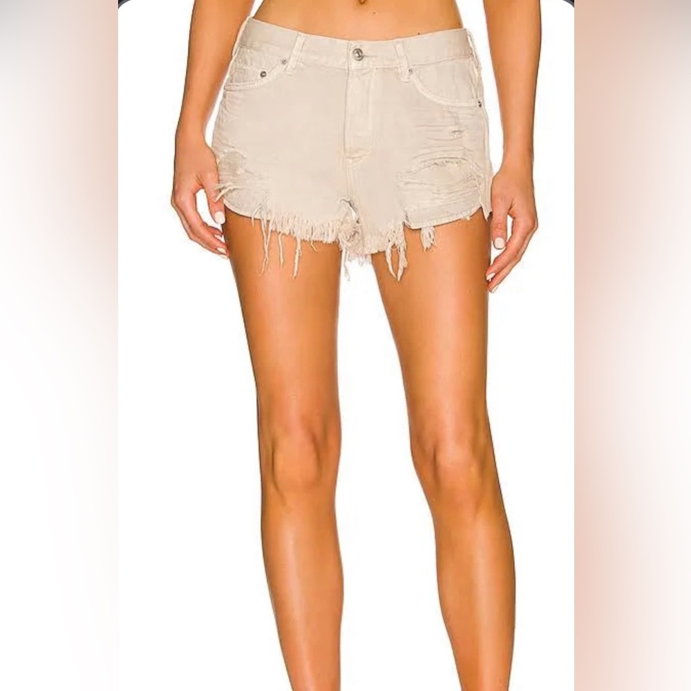 free people jean shorts